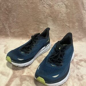 Hoka One One Mens Clifton 8 1119393 BCBT Blue Running Shoes Sneakers Size 12D